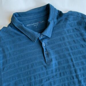 John Varvatos Blue Polo Shirt